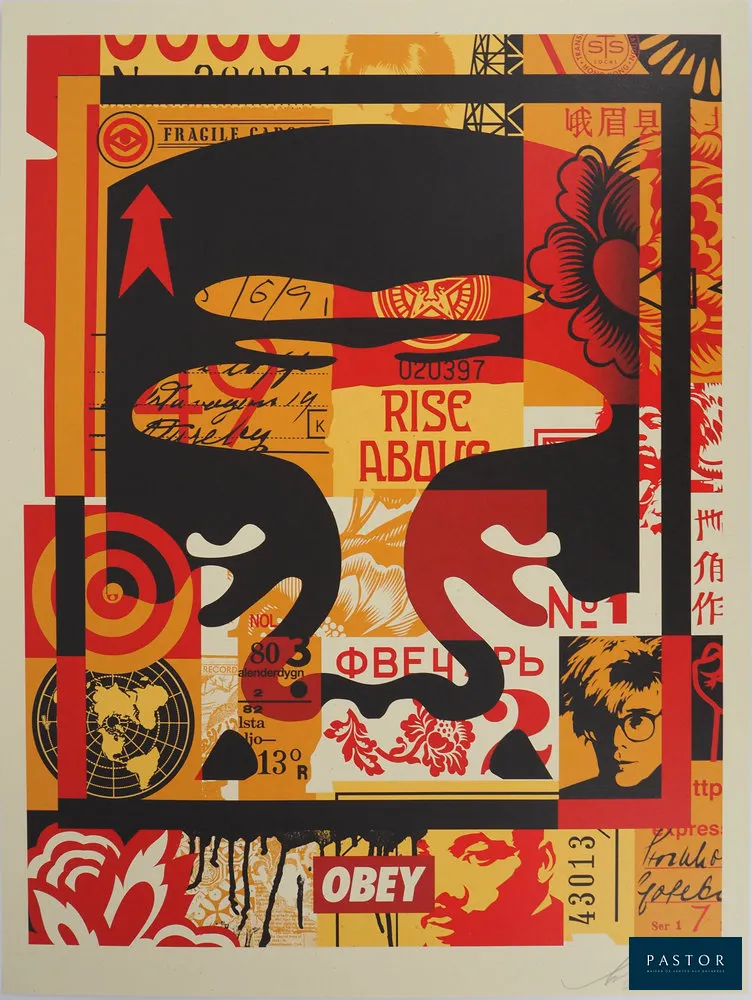 Shepard Fairey (dit Obey Giant) (1970-)
Face collage 1

Lithographie Offset originale
Papier Speckletone crème épais
Signée et datée au crayon par l'artiste
Édition ouverte (non numérotée)
Dimensions : 46 x 61 cm

Excellent état


Expédition obligatoire, jusqu'à 5 Lithographies dans votre colis pour 14,76€ TTC en France Métropolitaine, et 29,64€ TTC pour l'Europe