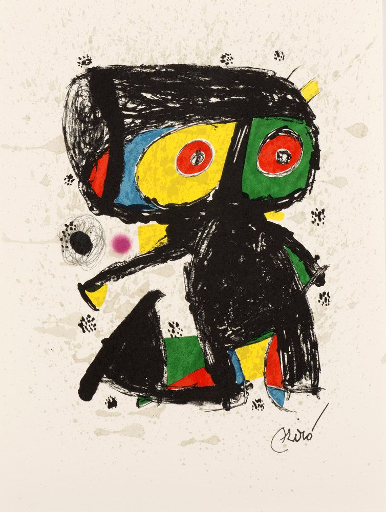 Joan MIRÓ 15 ans Poligrafa, 1980 Lithographie originale sur papier Guarro Signée dans la planche 1500 exemplaires Dimensions de l&rsquo;œuvre 27 cm x 35 cm Format de l&rsquo;image 27 cm x 35 cm. Éditée et imprimée par Poligrafa, Barcelone. Parfait état. Références : Mourlot 1192 Expédition obligatoire, jusqu&rsquo;à 5 Lithographies dans votre colis pour 14,76€ TTC en France Métropolitaine, et 29,64€ TTC pour l&rsquo;Europe