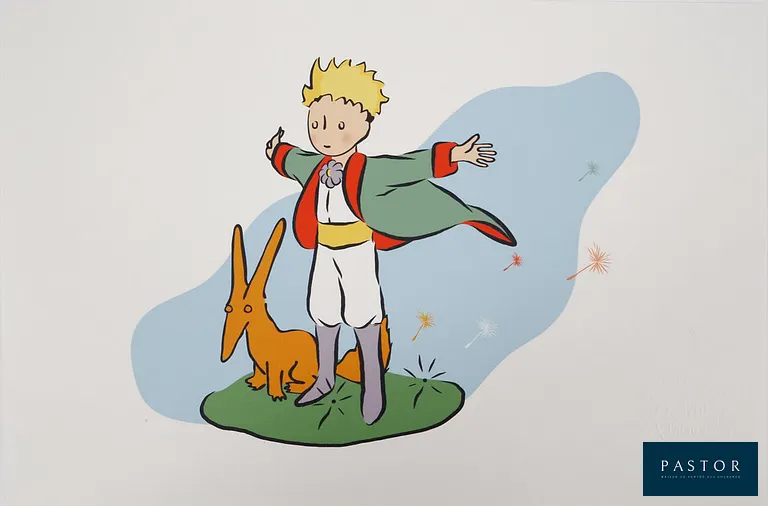 Antoine DE SAINT-EXUPERY (1900-1944)
Le Petit Prince et le Renard

Photolithographie en couleurs d'après l'oeuvre de l'artiste
Sur Vélin Vergé 30 x 20 cm
Edition limitée à 100 exemplaires
Authentifiée par le cachet sec de la Succession Saint-Exupéry

Excellent état

INFORMATION : Edition exclusive pour célébrer, en 2022, le 80ème anniversaire de la "naissance" de ce personnage mondialement connu


Expédition obligatoire, jusqu'à 5 Lithographies dans votre colis pour 14,76€ TTC en France Métropolitaine, et 29,64€ TTC pour l'Europe