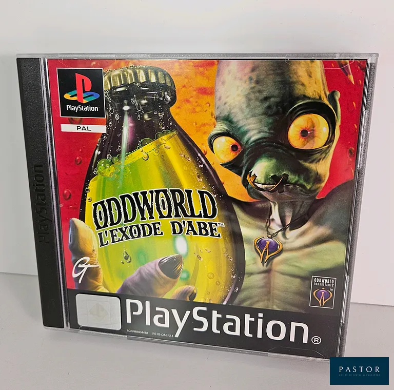 SONY - PS1 - Jeu : Oddworld L'Exode D'Abe. Complet avec boite, notice. CD. Version PAL FR. TBE. Sortie : 1998