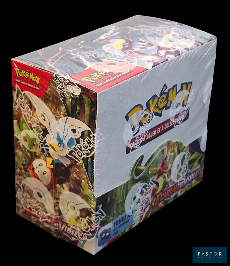 Coffret Pokémon scellé - Display (36 Boosters).
Série Écarlate&Violet (EV01) - 1ère série du bloc.
En français.
Livrée avec protection acrylique.