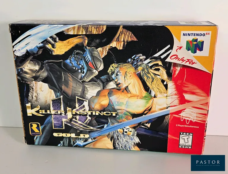NINTENDO - N64 - Jeu : Killer Instinct Gold. Complet avec boite, notice, cale. Version US. TBE. Sortie :  1996