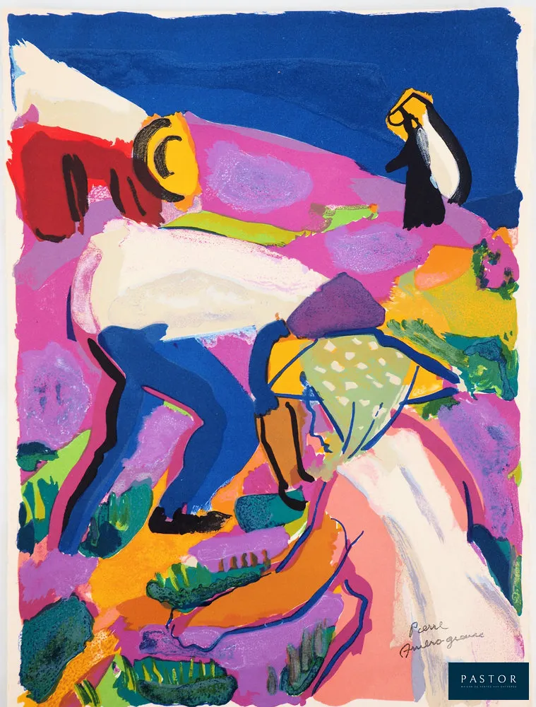 Pierre AMBROGIANI (1907-1985)
Champ de lavande provençal

Lithographie originale signée du cachet de l'artiste
Sur papier Vélin 38x28 cm
Atelier Gourdon, 1974

Excellent état


Expédition obligatoire, jusqu'à 5 Lithographies dans votre colis pour 14,76€ TTC en France Métropolitaine, et 29,64€ TTC pour l'Europe
