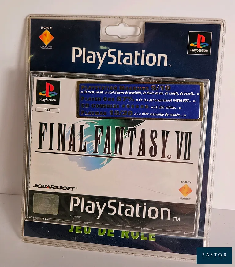 S0NY - PS1 - Jeu : Final Fantasy 7. Neuf sous blister rigide et bandeau Presse. Version PAL FR. Jeu culte et rarissime sous blister. Sortie : 1997 - Neuf