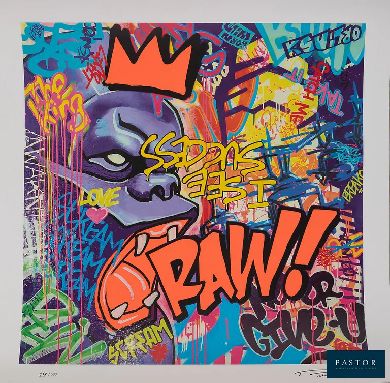 Richard ORLINSKI (1966)
RAW

Digigraphie en couleurs
Signé dans la planche, tampon gaufré de l'artiste
Édition limitée à 500 exemplaires
Sur Vélin 50 x 50 cm

Excellent état, petits défauts en bord de feuillet


Expédition obligatoire, jusqu'à 5 Lithographies dans votre colis pour 14,76€ TTC en France Métropolitaine, et 29,64€ TTC pour l'Europe
