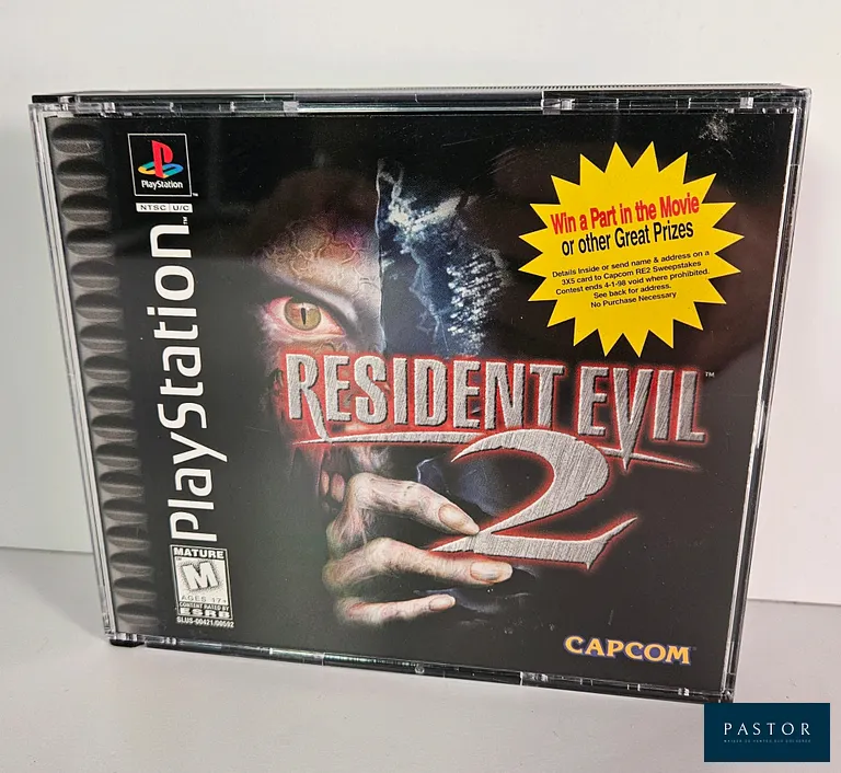 SONY - PS1 - Jeu : Resident Evil 2. Complet avec boite, notice, CD. TBE. Version US. Big Box. Sortie : 1998