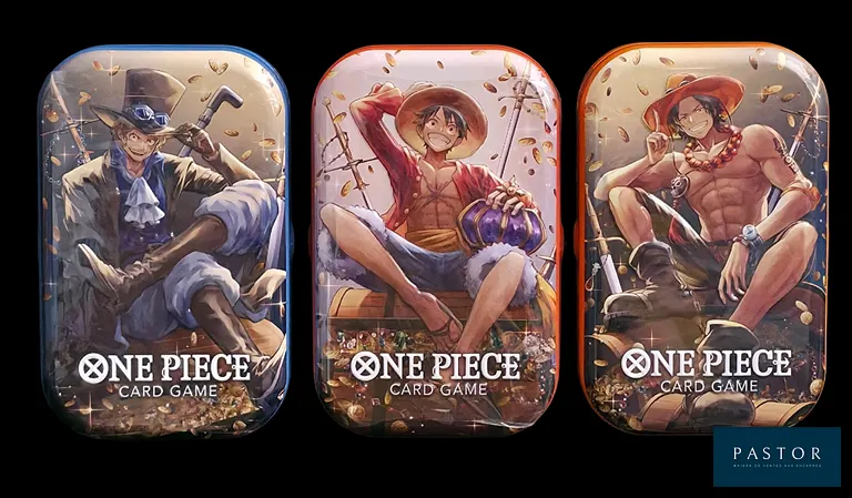 Ensemble des 3 Tin Packs One Piece scellés - Tin Pack Set Vol.2.
Scellés, en français. - TVA Récupérable