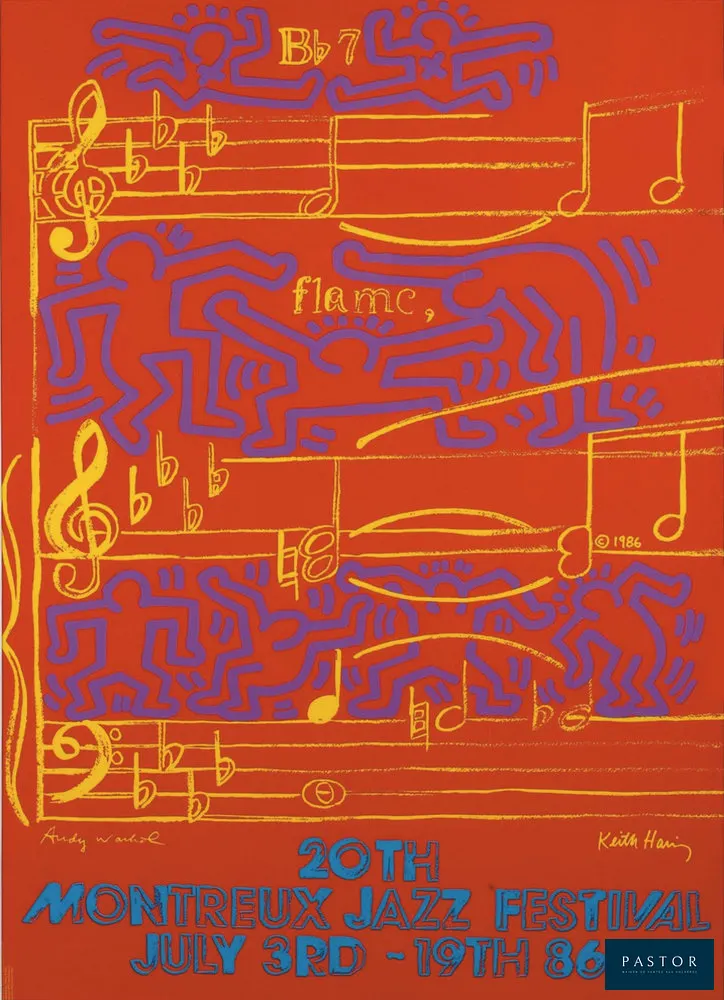 Keith Haring et Andy Warhol
Montreux Jazz Festival, 1986

Sérigraphie
Signée dans la planche par les deux artistes
Réalisée par Haring et Warhol pour le Festival de Jazz de Montreux de 1986.

Dimensions : 100 × 70 cm /39,4 × 27,6 in

Excellent état


Expédition obligatoire, jusqu'à 5 Lithographies dans votre colis pour 14,76€ TTC en France Métropolitaine, et 29,64€ TTC pour l'Europe