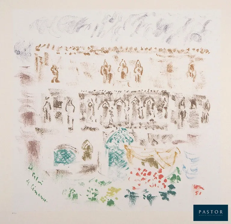 André MASSON
Le palais de Cimarosa, Venise

Lithographie originale
Signée du monogramme de l'artiste
Sur papier chine appliqué sur vélin, 37,5 x 52,5 cm

Provenance : Succession Passeron

Excellent état


Expédition obligatoire, jusqu'à 5 Lithographies dans votre colis pour 14,76€ TTC en France Métropolitaine, et 29,64€ TTC pour l'Europe