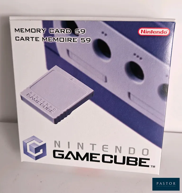 NINTENDO - GAMECUBE. Memory Card 59 blocs officielle Gamecube en boite. TBE. Sortie : 2002