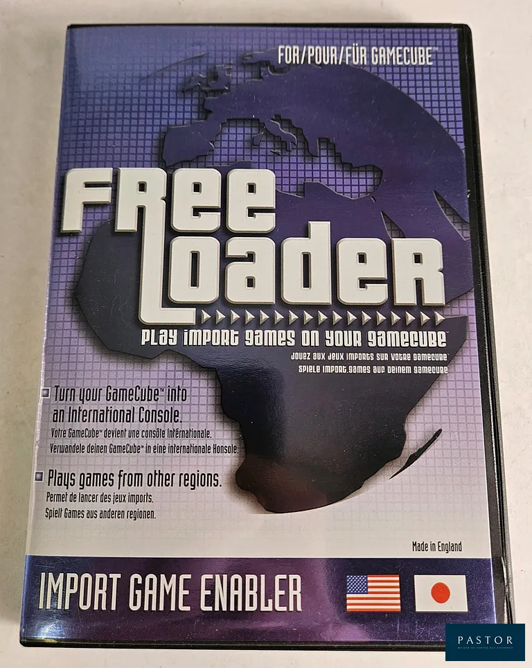 FREELOADER - GAMECUBE. Avec boite et CD. Permet de jouer aux jeux JAP/US sur Gamecube PAL. BE