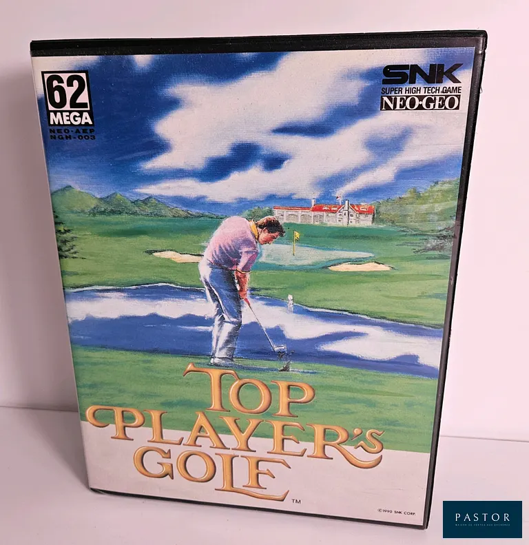 SNK - NEO GEO. Jeu : Top Player's Golf. Complet avec boite, notice et cartouche. Version AES US. TBE. Sortie : 1990. Golf