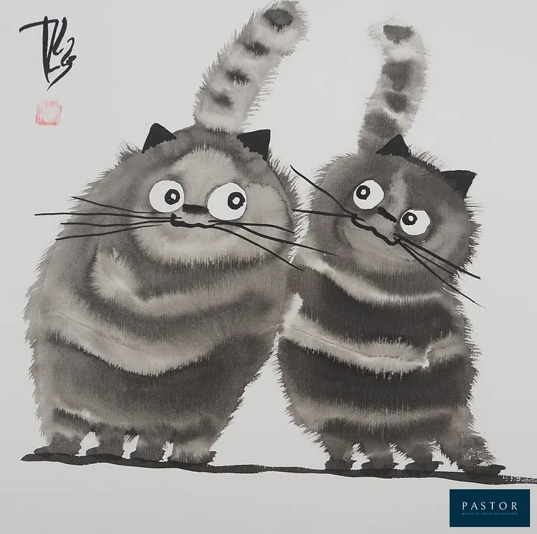Laszlo TIBAY (1962)
Couple de chats

Dessin original à l'encre et au lavis
Signé en haut à gauche
Authentifié par le cachet de l'artiste
Sur carton fin 30 × 30 cm

Excellent état


Expédition obligatoire, jusqu'à 5 Lithographies dans votre colis pour 14,76€ TTC en France Métropolitaine, et 29,64€ TTC pour l'Europe