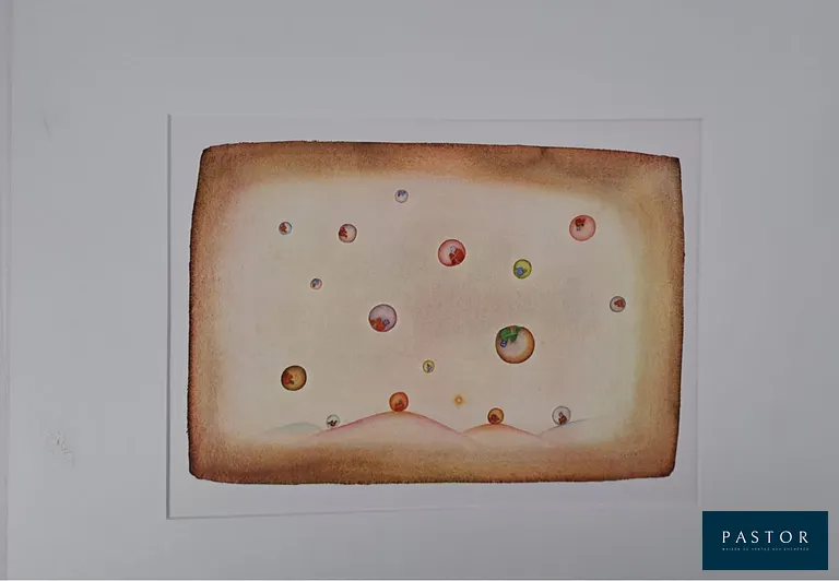 Jean-Michel Folon (d'après) (1934 - 2005)
Comme un aimant, 1971

Impression d'art
Signée dans la planche, titrée et datée au dos

  et montée sous passe-partout
  Dimensions du passe-partout : 40 x 50 cm
  Dimensions de la feuille : 28 x 36 cm
  
  Très bon état, traces de manipulation au dos
  Reproduction de la suite titrée de l'ouvrage "Un arbre meurt", Weber éditeur Genève, Alice Editions, 1973, reprenant des aquarelles de l'artiste.


Expédition obligatoire, jusqu'à 5 Lithographies dans votre colis pour 14,76€ TTC en France Métropolitaine, et 29,64€ TTC pour l'Europe