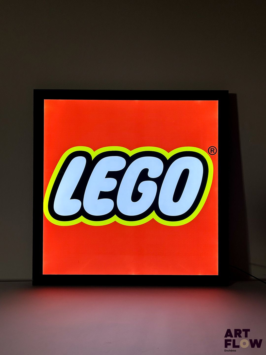 Enseigne lumineuse Lego Dimensions : 60 x 60 cm Fonctionnelle (rayures sur le plexiglas)