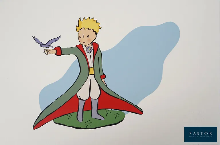 Antoine DE SAINT-EXUPÉRY (1900-1944)
Le Petit Prince et l'oiseau

Photolithographie en couleurs d'après l'oeuvre de l'artiste
Sur Vélin Vergé 30 x 20 cm
Edition limitée à 100 exemplaires
Authentifiée par le cachet sec de la Succession Saint-Exupéry

Excellent état

INFORMATION : Edition exclusive pour célébrer, en 2022, le 80ème anniversaire de la "naissance" de ce personnage mondialement connu


Expédition obligatoire, jusqu'à 5 Lithographies dans votre colis pour 14,76€ TTC en France Métropolitaine, et 29,64€ TTC pour l'Europe