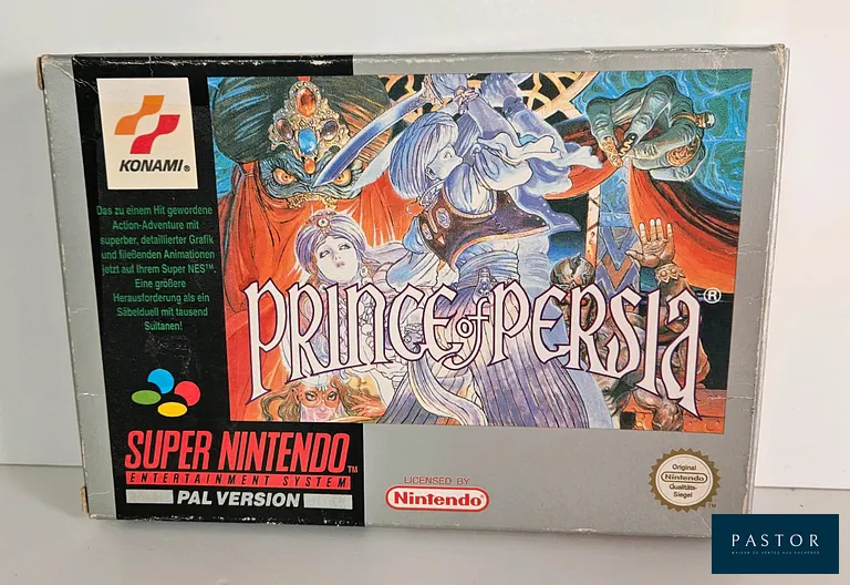 NINTENDO - SUPER NES - Jeu : Prince of Persia. Complet avec boite,notice, cartouche, cale. SNSP NOE. Sortie : 1992. Aventure