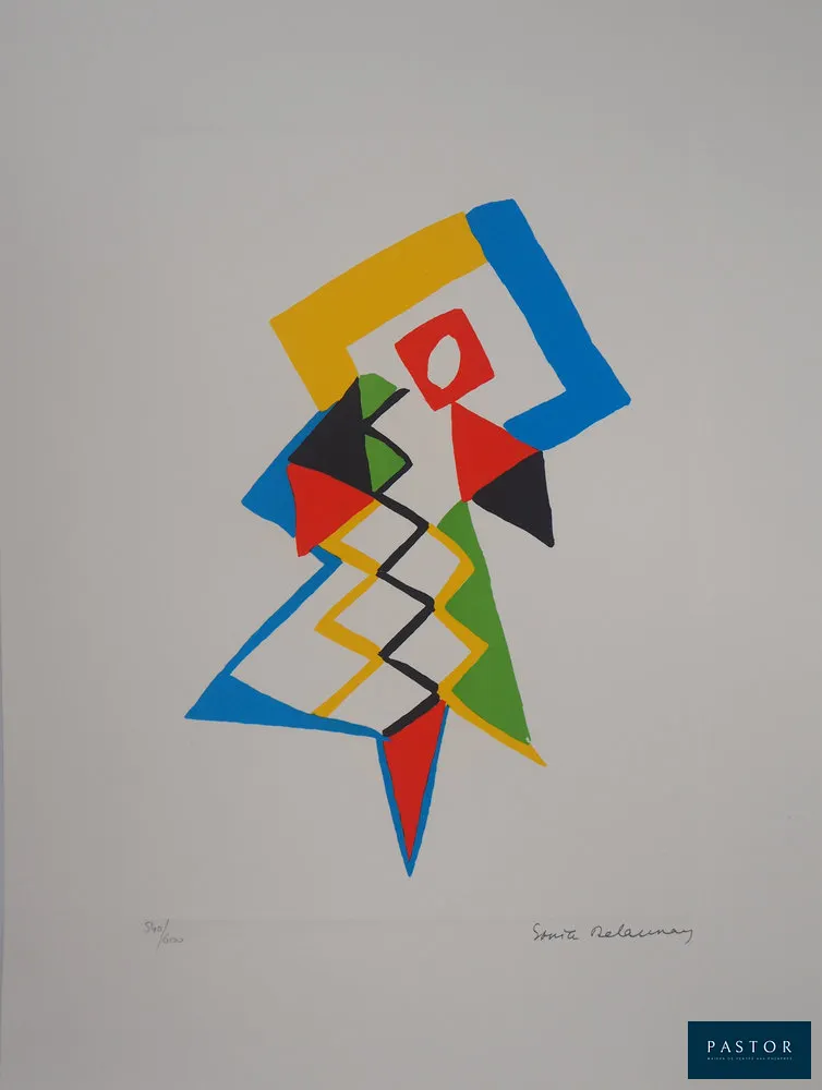 Sonia DELAUNAY (d'après)
Jazz

Lithographie
Signée dans la planche
Numéroté /600 exemplaires
Sur vélin 40 x 30 cm
Edition Artcurial

Excellent état


Expédition obligatoire, jusqu'à 5 Lithographies dans votre colis pour 14,76€ TTC en France Métropolitaine, et 29,64€ TTC pour l'Europe