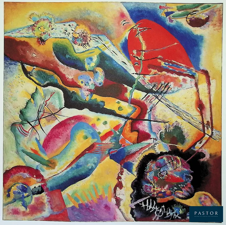 Vassily KANDINSKY (1866-1944) (d'après)
Composition abstraite

Lithographie offset et héliogravure en couleurs d'après un dessin de l'artiste
Non signée
Sur Vélin 52 × 37 cm

Excellent état


Expédition obligatoire, jusqu'à 5 Lithographies dans votre colis pour 14,76€ TTC en France Métropolitaine, et 29,64€ TTC pour l'Europe