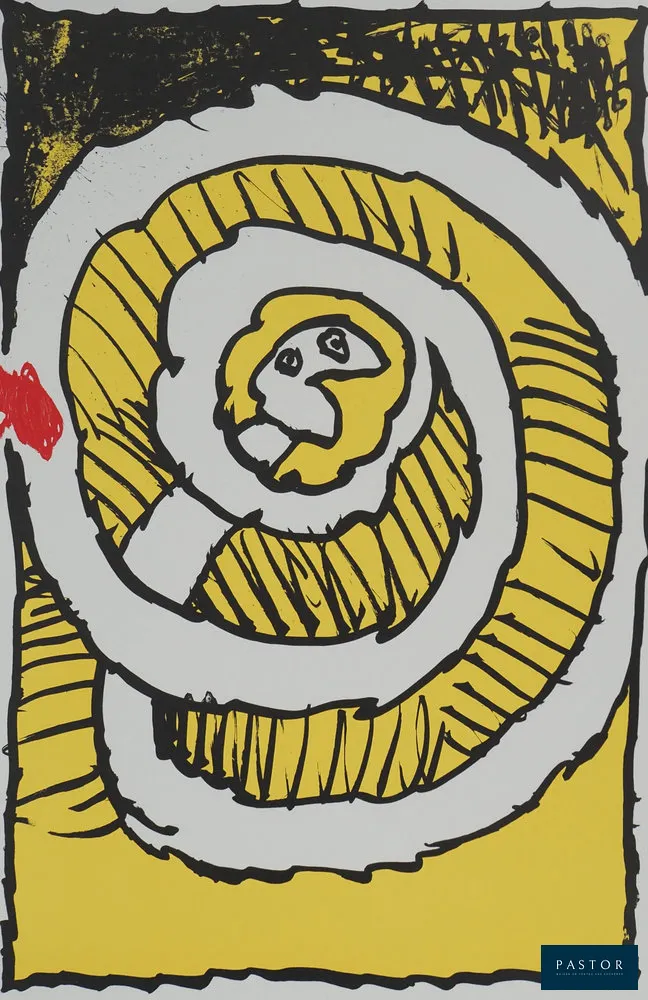 Pierre ALECHINSKY (1927) (d'après)
Festival d'automne (Jaune)

Lithographie offset en couleurs
Sur Vélin 42 x 62 cm
Imprimée dans les Ateliers Arte/Maeght (Paris, France)

Excellent état


Expédition obligatoire, jusqu'à 5 Lithographies dans votre colis pour 14,76€ TTC en France Métropolitaine, et 29,64€ TTC pour l'Europe