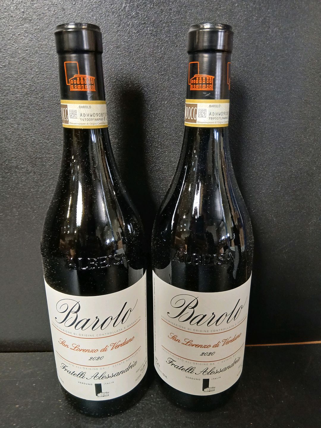 2 Bouteilles de Baroto San Lorenzo Di Verduno 2020