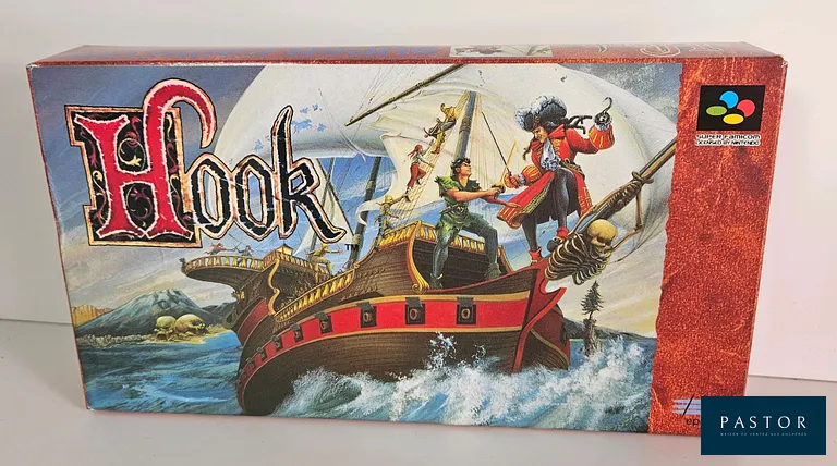 NINTENDO - SUPER FAMICOM. Jeu : Hook. Complet avec boite, cartouche, notice. TBE. Version : Japonais JAP. Sortie : 1992