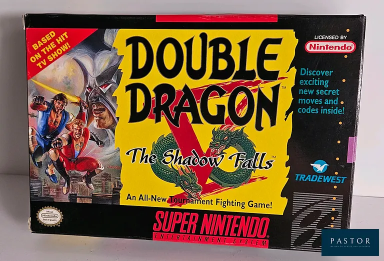 NINTENDO - SUPER NES. Jeu : Double Dragon The Shadow Falls. Complet avec boite, notice et cartouche. Version US. TBE. Sortie : 1991. Beat them all