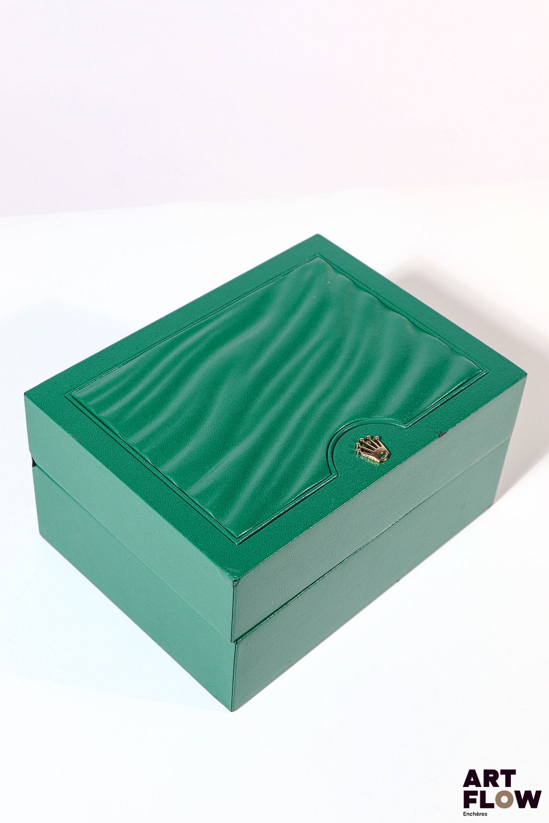 ROLEX Boîte, numérotée 39137.04 15 x 11,5 x 8 cm Accidents, fermeture endommagée