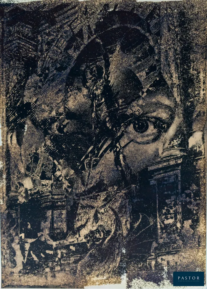 VHILS (Alexandre Farto dit, 1987)
Relic, 2020

Sérigraphie originale en couleurs
Signée au crayon
Edition limitée à 200 exemplaires (ici le n°175)
Sur Vélin 50 x 70 cm
Authentifiée par le cachet sec de l'éditeur Underdogs

Excellent état


Expédition obligatoire, jusqu'à 5 Lithographies dans votre colis pour 14,76€ TTC en France Métropolitaine, et 29,64€ TTC pour l'Europe