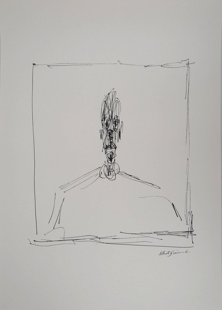 Alberto GIACOMETTI (1901-1966) Buste d&rsquo;homme Lithographie d&rsquo;après un dessin de l&rsquo;artiste Signée dans la planche Sur Vélin 49 x 70 cm Editée par les Ateliers Arte/Maeght, Paris Excellent état Expédition obligatoire, jusqu&rsquo;à 5 Lithographies dans votre colis pour 14,76€ TTC en France Métropolitaine, et 29,64€ TTC pour l&rsquo;Europe