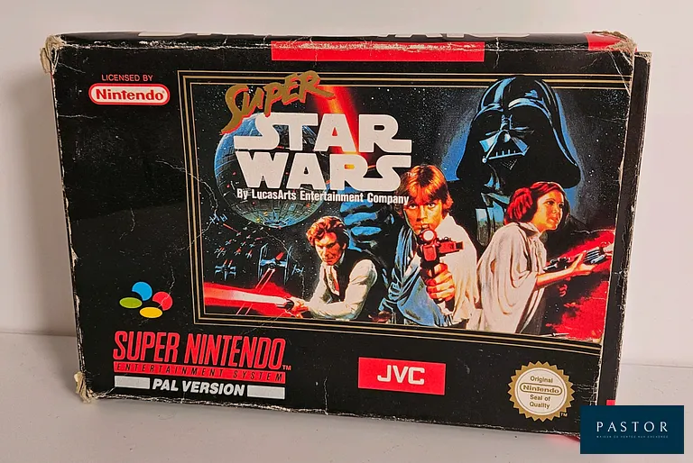 NINTENDO - SUPER NES. Jeu : Super Star Wars. Avec boite. Version SNSP UKV. Sortie : 1992