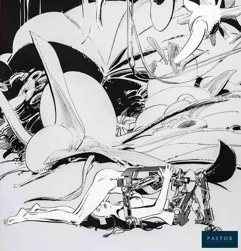 Paul Gillon (1926 - 2011)
  Les Chants Magnétiques

 Sérigraphie sur papier glacé tirée du portfolio : Les chants Magnétiques
  numérotée sur 100 exemplaires et signée à la main.
  Format : 65 x 50 cm
  En parfait état


Expédition obligatoire, jusqu'à 5 Lithographies dans votre colis pour 14,76€ TTC en France Métropolitaine, et 29,64€ TTC pour l'Europe