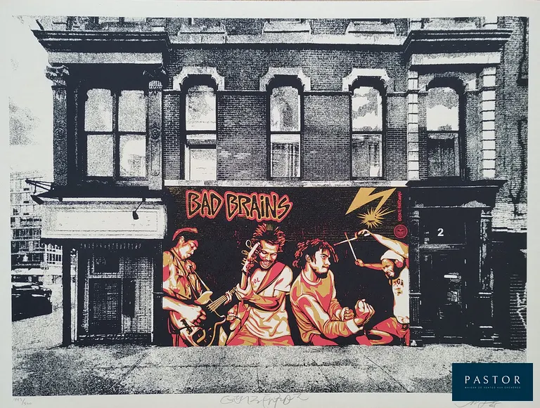 Shepard Fairey (Obey Giant)
Bad Brains Bowery and Bleecker 2025

Sérigraphie sur le papier Speckletone crème.
Signé par Shepard Fairey
Numéroté sur 500

Dimension 61 x 46 cm


Expédition obligatoire, jusqu'à 5 Lithographies dans votre colis pour 14,76€ TTC en France Métropolitaine, et 29,64€ TTC pour l'Europe