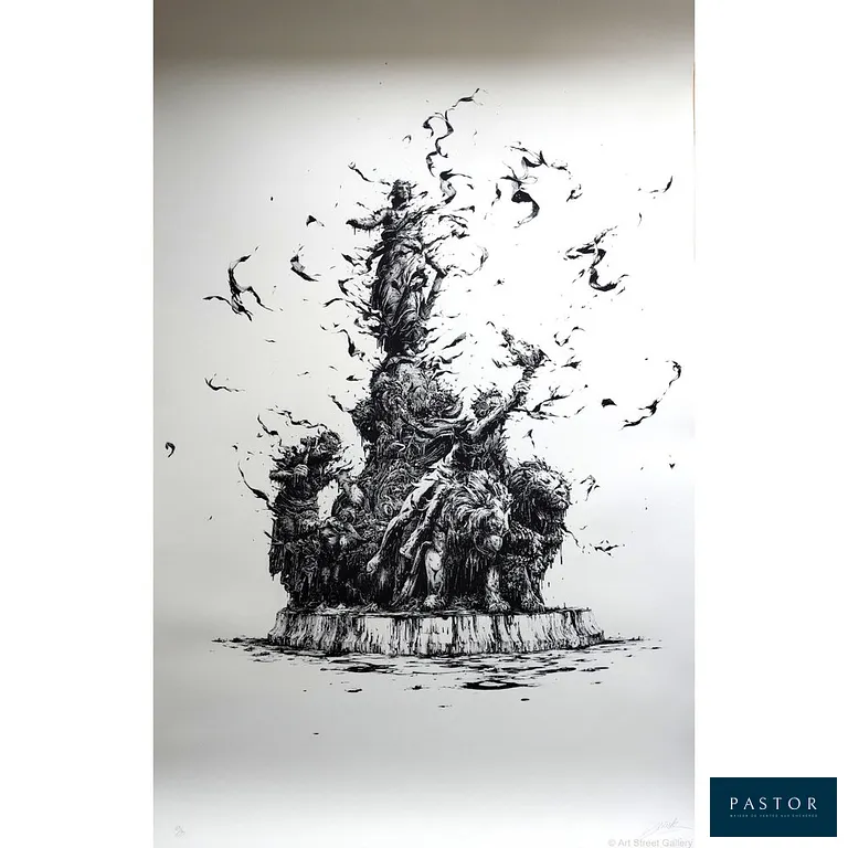 Brusk (DMV)
Triomphe De La Republique , 2020

Sérigraphie en edition limitée
 sur Paier fine art
Signée et numerotée sur 99 au crayon
  dimension 118 x 76 x 2 Cm


Expédition obligatoire, jusqu'à 5 Lithographies dans votre colis pour 14,76€ TTC en France Métropolitaine, et 29,64€ TTC pour l'Europe