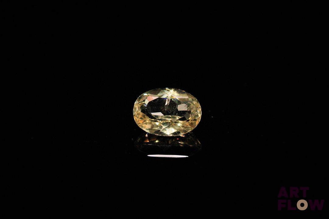 Héliodore ovale. 1.19 ct. 8.1mm x 6.0mm