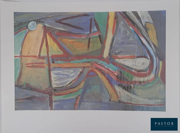 Bram Van Velde (d'après) (1895-1981)
Sans titre

Affiche en quadrichromie sur papier épais de qualité
Non signée, non numérotée
Reproduction réalisée pour l'exposition « Les Ateliers de la Modernité » de la Fondation Maeght.
Copyright ADAGP Fondation Maeght 2005
Dimensions : 65 x 85 cm

Très bon état


Information : d'après une œuvre de Bram Van Velde de 1966


Expédition obligatoire, jusqu'à 5 Lithographies dans votre colis pour 14,76€ TTC en France Métropolitaine, et 29,64€ TTC pour l'Europe