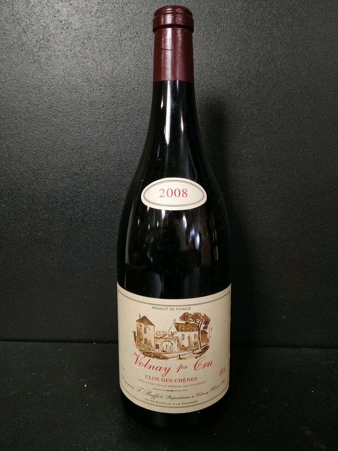 Magnum de vin rouge du Domaine François Buffet Clos des Chênes Volnay 1er Cru 2008