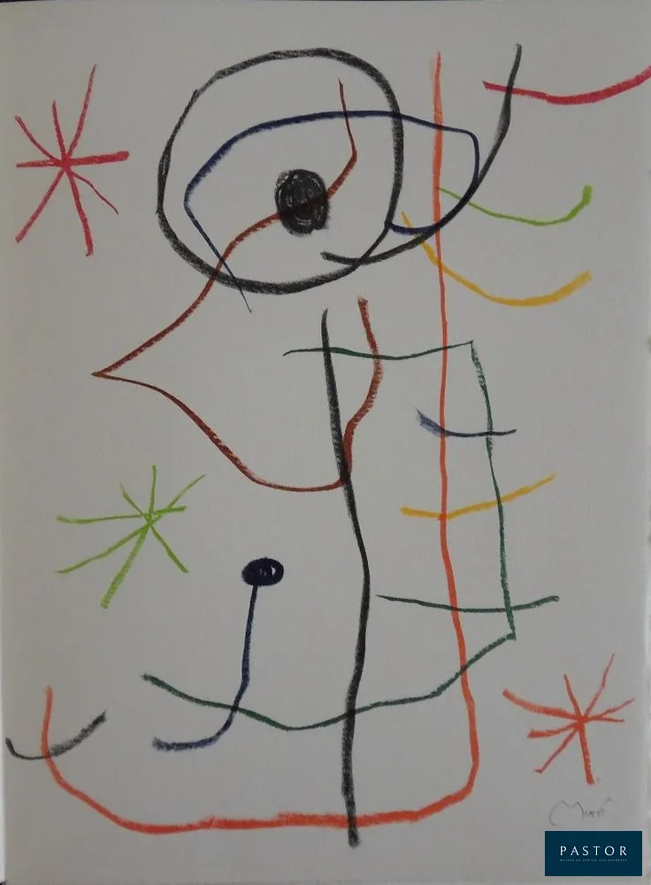 Joan MIRO
Composition abstraite

Lithographie originale sur pierre imprimée dans les Ateliers Arte / Maeght
Signé dans la planche
Sur Vélin Arches 38 x 28 cm

Excellent état

INFORMATIONS : Lithographie publiée en 1965 pour le portfolio "Les Peintres mes amis" édité par les Heures Claires et limité à 250 exemplaires


Expédition obligatoire, jusqu'à 5 Lithographies dans votre colis pour 14,76€ TTC en France Métropolitaine, et 29,64€ TTC pour l'Europe