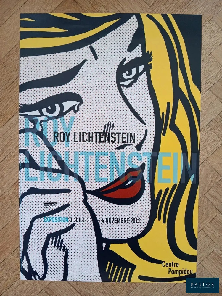 Roy Lichtenstein (1923-1997) (d'après)

Rare affiche originale d'exposition - Paris - 2013
Centre Pompidou
d'après "Crying girl - 1964"

Dimension : 60 X 40 cm
très bon état


Expédition obligatoire, jusqu'à 5 Lithographies dans votre colis pour 14,76€ TTC en France Métropolitaine, et 29,64€ TTC pour l'Europe