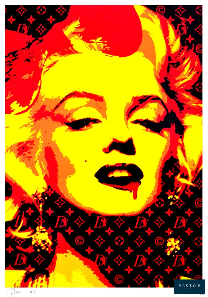 Death NYC
Monroe Glow Yellow

Sérigraphie
Édition limitée à 100 épreuves - Datée 2015
Signée et numérotée par l'artiste au crayon : Numérotée 8/100
Taille : 32x32cm - Papier d'art 300g
Certificat d'authenticité signé de l'artiste + cachet
Etat neuf, provenance en direct de l'artiste (Agent de l'artiste de 2014 à 2015)


Expédition obligatoire, jusqu'à 5 Lithographies dans votre colis pour 14,76€ TTC en France Métropolitaine, et 29,64€ TTC pour l'Europe