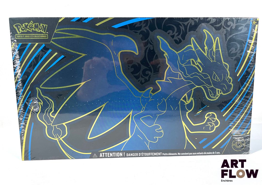 POKEMON Coffret Pokémon Ultra Premium Méga-Dracaufeu Ex Série Méga-Évolution : Flammes Fantasmagoriques. Scellé, en français. Neuf
