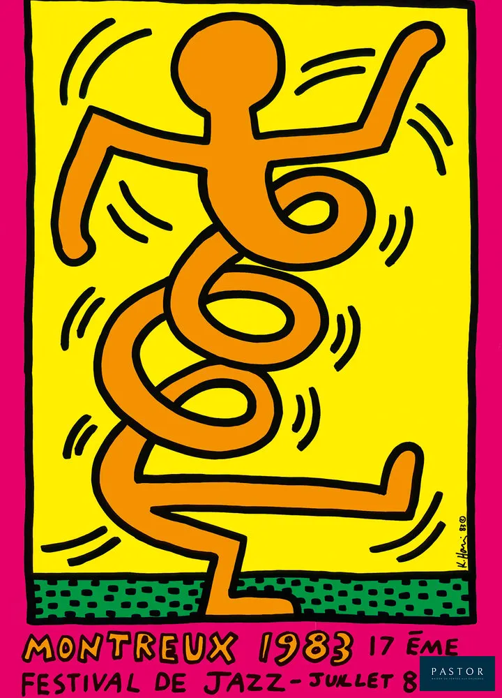 Keith Haring
Montreux Jazz Festival, 1983

Affiche sérigraphique originale
Très bon état: couleurs vives.
100x70cm

Cette sérigraphie est celle imprimée en 1983


Expédition obligatoire, jusqu'à 5 Lithographies dans votre colis pour 14,76€ TTC en France Métropolitaine, et 29,64€ TTC pour l'Europe