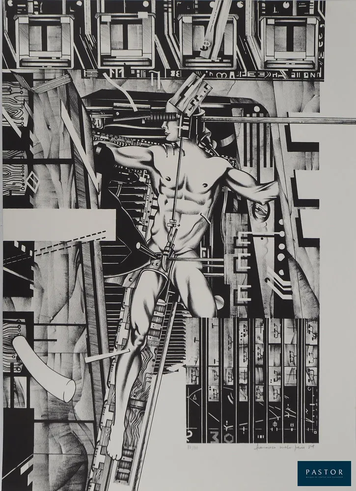 Francisco MELO
Metropolis

Lithographie originale
Signée au crayon
Sur Vélin d'Arches 53 x 74 cm
Imprimée dans les Ateliers Michel Cassé (Paris, France)

Excellent état

INFORMATION : Editée en 1984 par la Galerie Bellechasse


Expédition obligatoire, jusqu'à 5 Lithographies dans votre colis pour 14,76€ TTC en France Métropolitaine, et 29,64€ TTC pour l'Europe