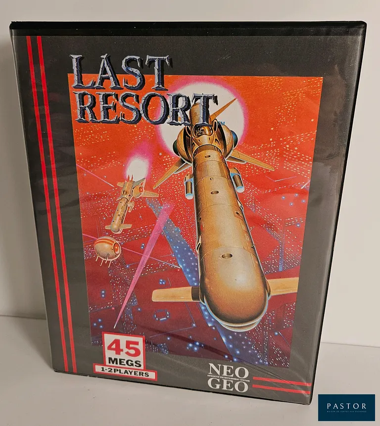 SNK - NEO GEO. Jeu : Last Resort. Complet avec boite, notice et cartouche. Version AES US. Sortie : 1992. Shoot em up