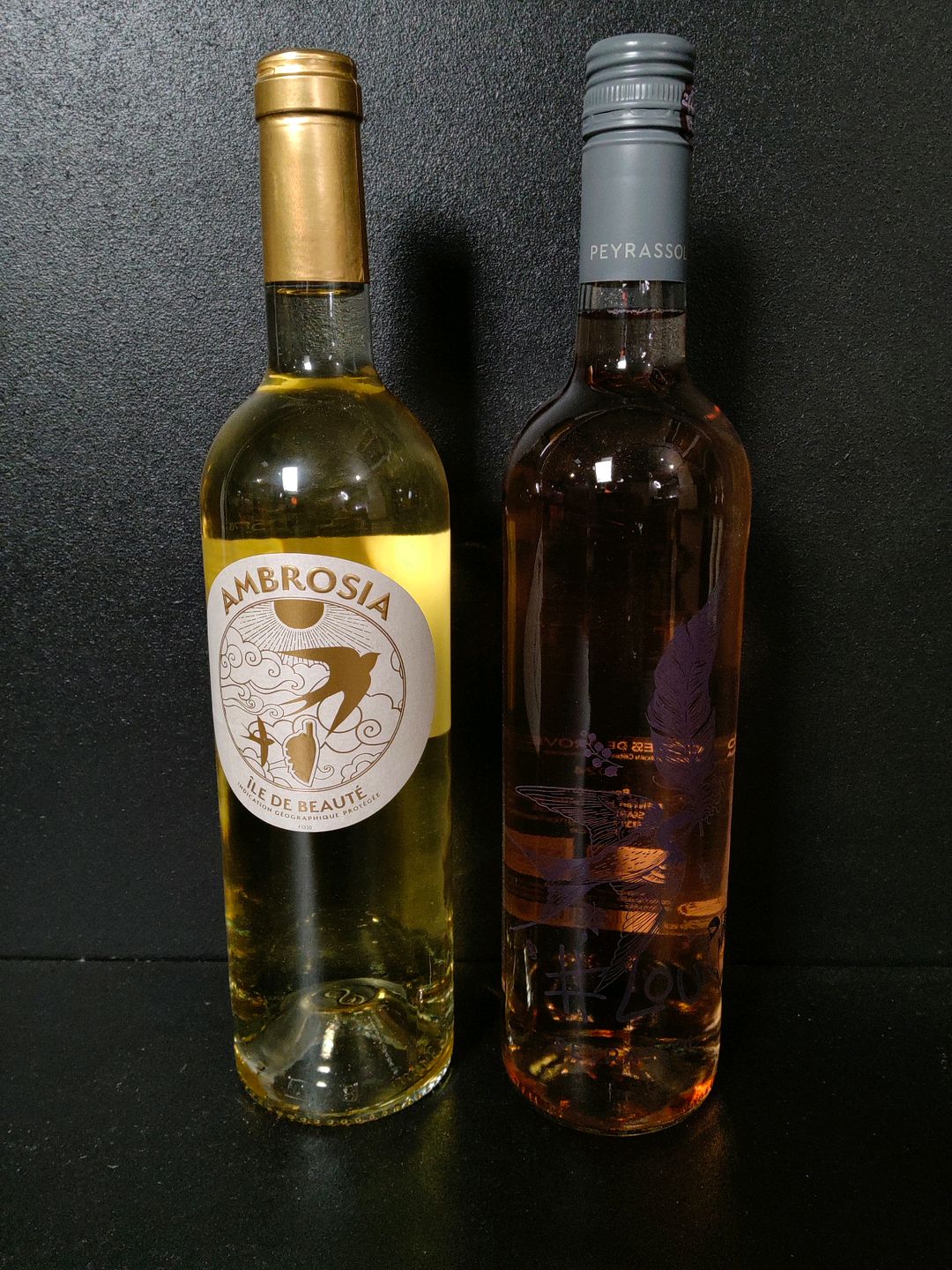 Lot de 12 bouteilles de vin rosé : 6 Cave d&rsquo;Aléria Ambrosia 2024 et 6 Lou by Peyrassol 2024