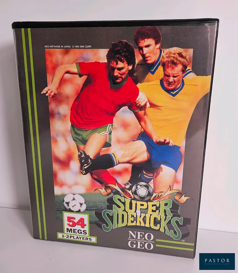 SNK - NEO GEO. Jeu : Super Sidekicks. Complet avec boite, notice et cartouche. Version : AES US. TBE. Sortie : 1992. Sport