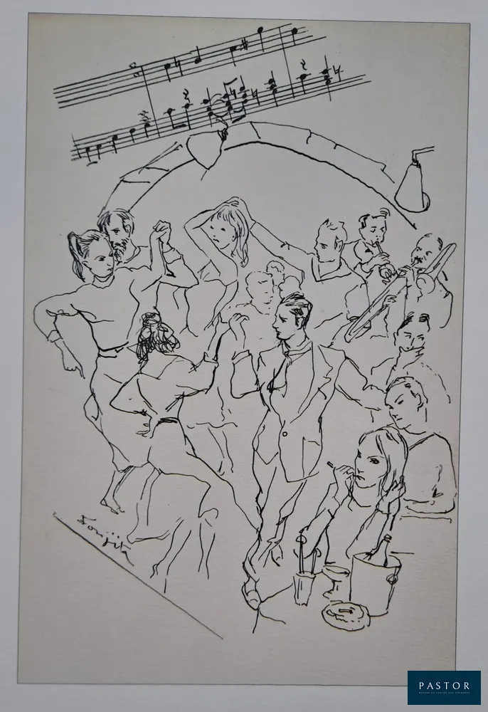 Léonard Foujita (d'après) (1886-1968)
Soirée parisienne

Impression d'art sur papier épais
Signée dans la planche
Tirage issu d'un portfolio n°726 (catalogue de Sylvie Buisson), édition limitée
Editions John Sayegh, 1989
Dimensions feuille : 27 x 24 cm environ
Très bon état


Expédition obligatoire, jusqu'à 5 Lithographies dans votre colis pour 14,76€ TTC en France Métropolitaine, et 29,64€ TTC pour l'Europe